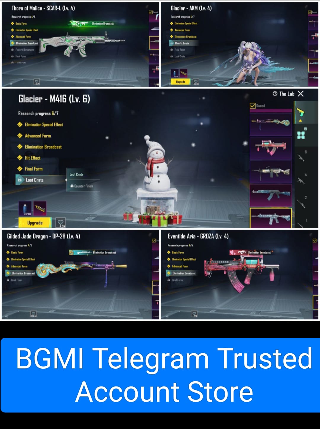 BGMI Telegram Account Store